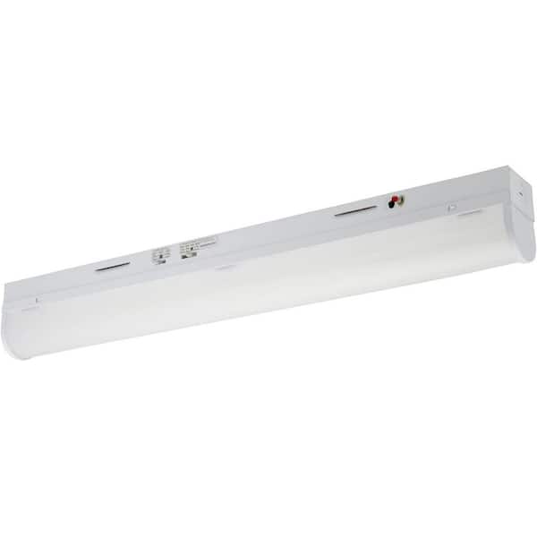 Sunlite 2 ft. Integrated LED White ETL Listed Dimmable Emergency Back Up Strip Light Fixture, Selectable CCT 30K, 35K, 40K, 50K