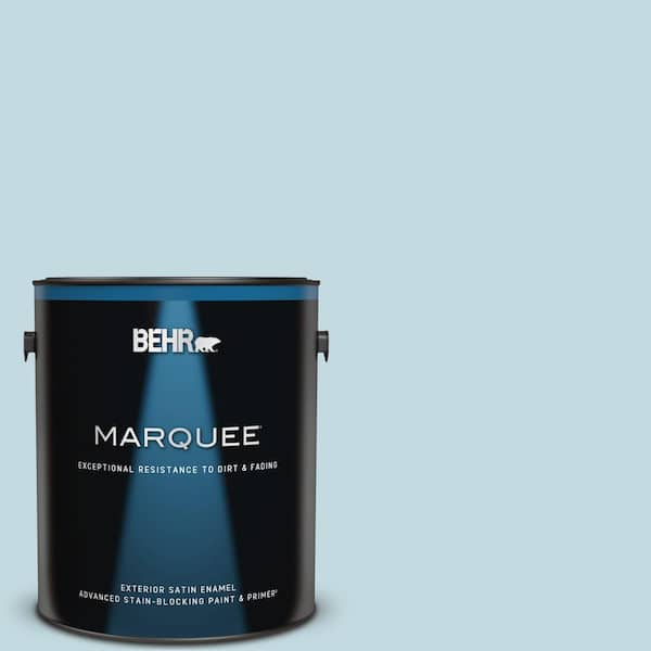 BEHR MARQUEE 1 gal. #S480-1 Rain Dance Satin Enamel Exterior Paint & Primer