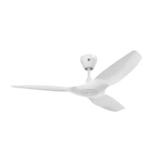 Haiku L - 52 in. Dia, Smart Outdoor White, Ceiling Fan, Integrated LED 2700K, Universal Mount with 5 in. Downrod