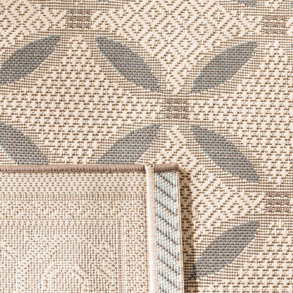 Beige and Dark Beige Synthetic Rectangular Area Rug with Baroque Print