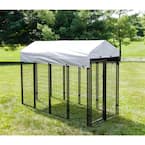 4 ft. x 8 ft. x 6 ft. Welded Wire Dog Fence Kennel Kit
