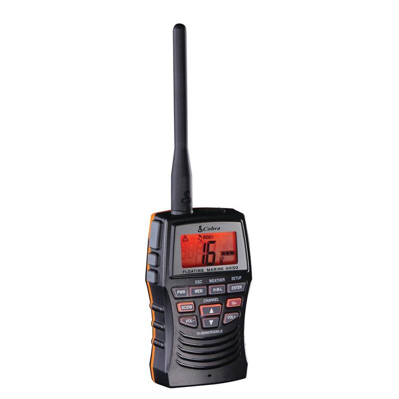 3-Watt Floating VHF Handheld Marine Radio