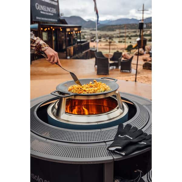 Solo Stove Large Cast Iron Wok with 18 in Cooking Surface for Use