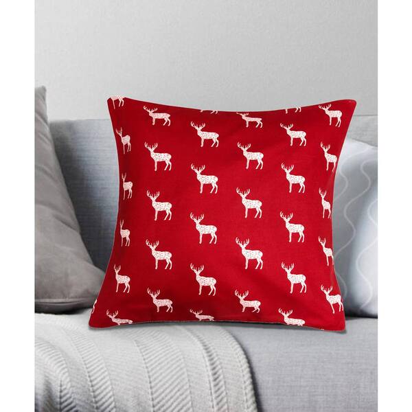 small red decorative pillows