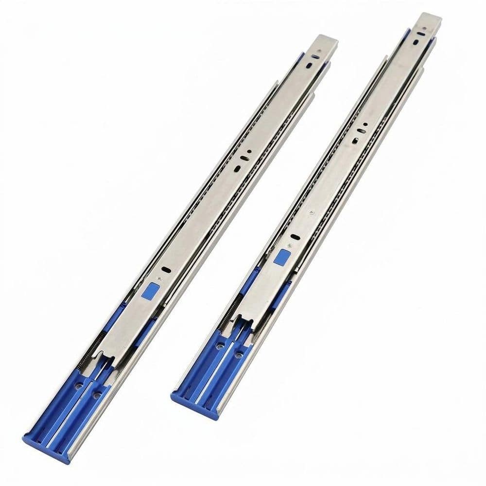 22 in. Zinc-Plated Cold Rolled Steel Side Mount Soft-Close Heavy Duty Full Extension Drawer Slides 10 Pairs price history on PriceWatchPro