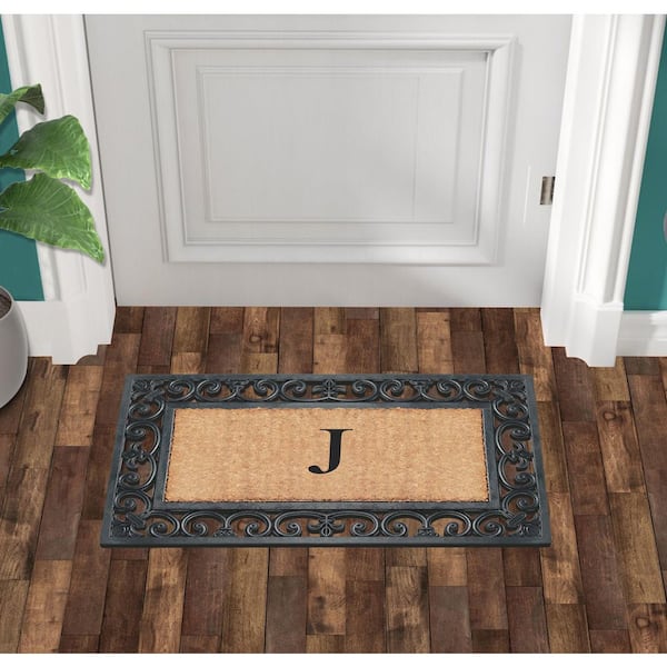 Door Mat 24X 17.7In, Non-Slip Machine Washable Microfiber Entry