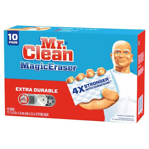 Cùng khám phá sức mạnh tuyệt vời của bông tẩy rửa đa năng Mr. Clean Magic Erasers! Với 10 miếng trong một bịch, bạn sẽ có đủ đáp ứng nhu cầu làm sạch cho cả nhà mình. Dễ dàng loại bỏ các vết bẩn cứng đầu trên sàn nhà, tường và hầu hết các bề mặt khác. Đừng bỏ lỡ cơ hội để sở hữu sản phẩm tốt nhất này!
