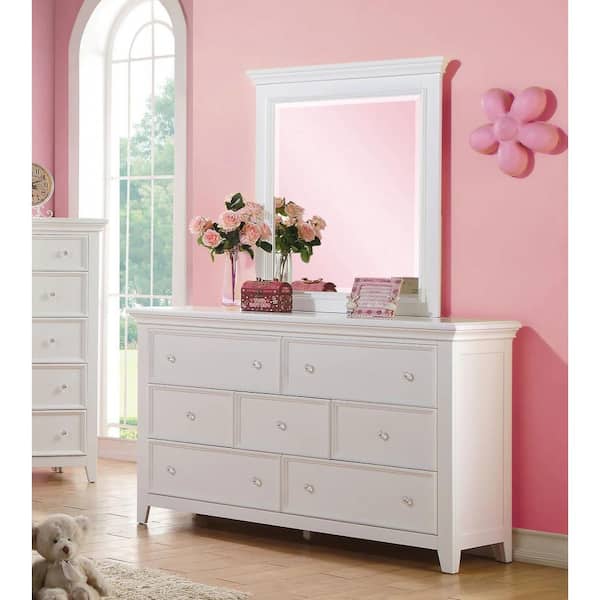 Acme Furniture Lacey White 7-Drawers 18 in. Wide Dresser without Mirror