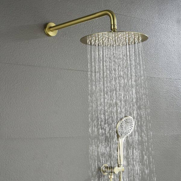 ゴールドスター　シャワーズ waterpar Single-Handle Wall Mount 2-Spray Round Dual Fixed and