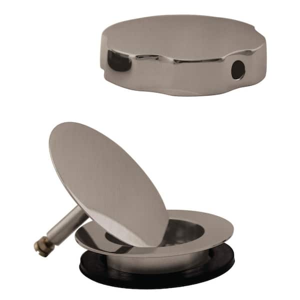 Westbrass 1-1/2 in. Replacement Trim for Westbrass Cable Drive Bath Drain Waste & Overflow Assemblies, Satin Nickel