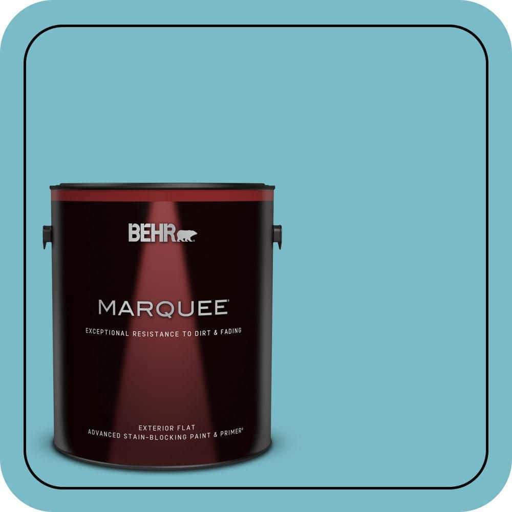 1 gal. #M470-4 Azure Lake Flat Exterior Paint & Primer price history on PriceWatchPro