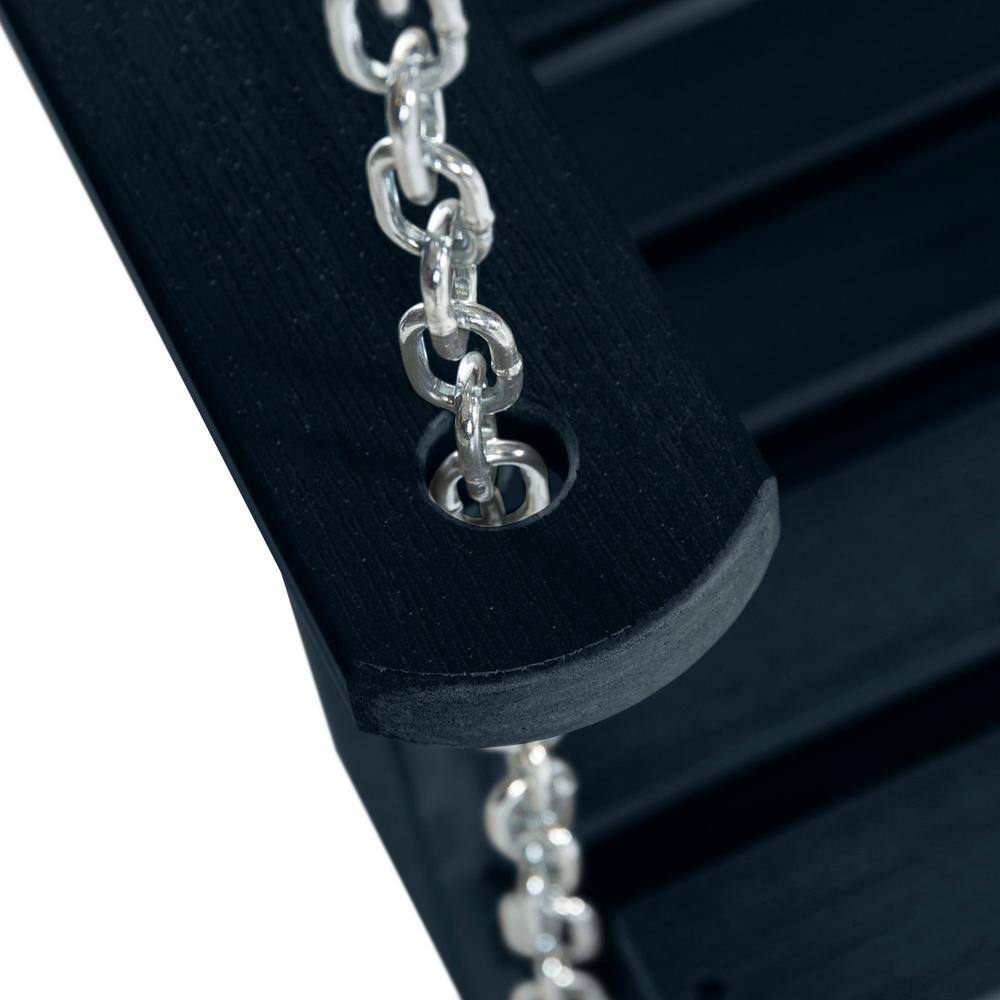 Federal Blue 4' Poly Lumber Porch Swing with Chains