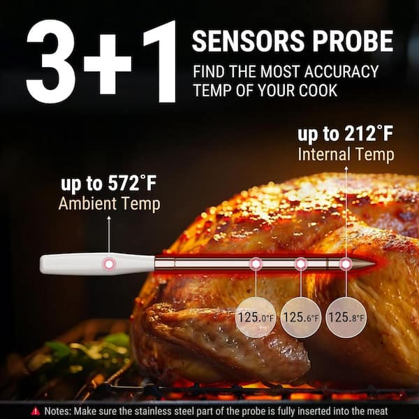 ThermoPro TempSpike Pro WiFi, Bluetooth White Add-On Probe