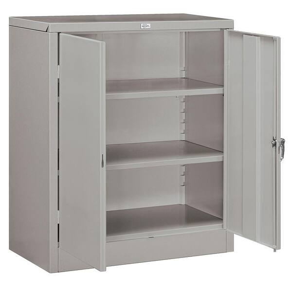 Salsbury Industries Steel Freestanding Garage Cabinet in Gray (36 in. W x 42 in. H x 18 in. D)