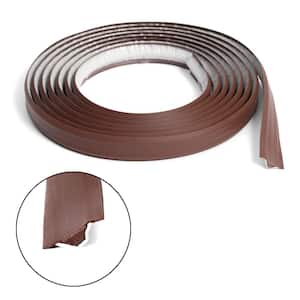 3/4 in. x 10 ft. Dark Brown PVC Inside Corner Self-adhesive Flexible Caulk and Trim Molding