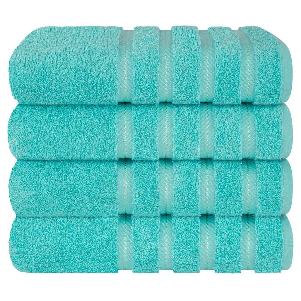 American Soft Linen Bath Towel Set, 4Piece 100 Turkish Cotton Bath Towels, 27 x 54 in. Super