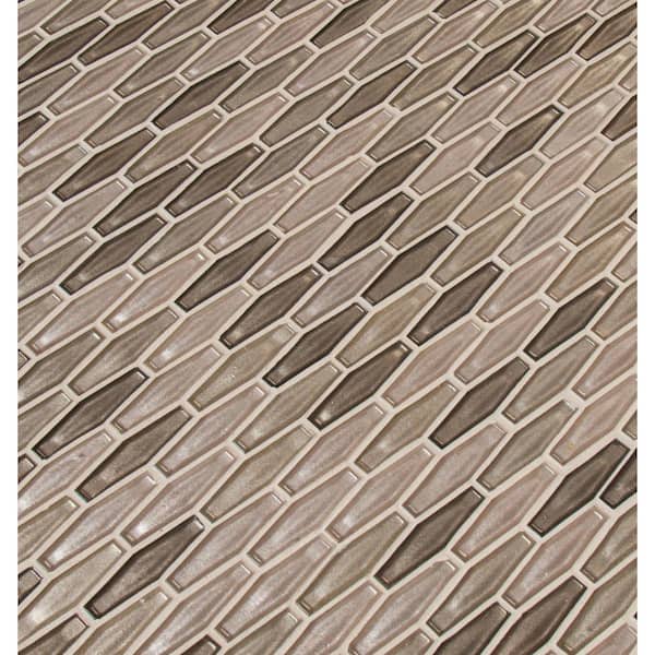 MSI Champagne Estate 12 in. x 12 in. x 6 mm Glass Mesh-Mounted Mosaic Tile (0.99 sq. ft.)