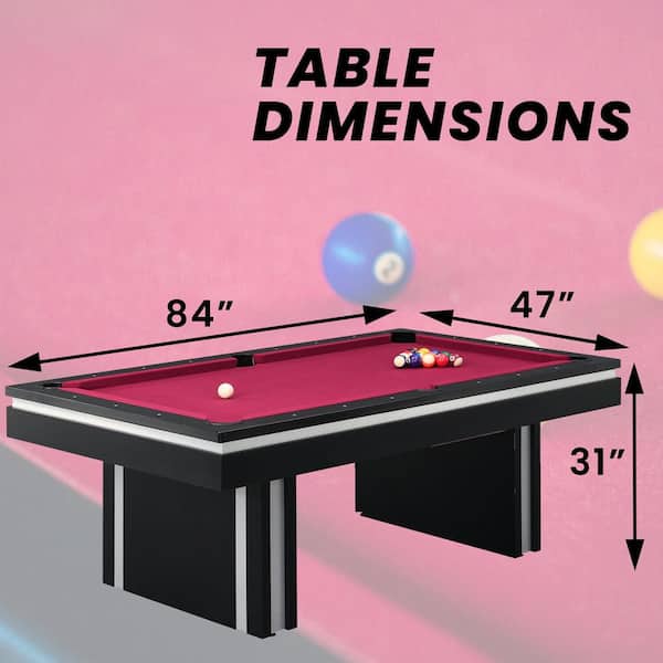 pool tables dimensions
