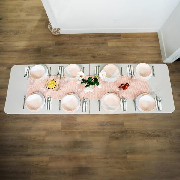Lifetime - 8 ft. Fold-in-Half Table Almond