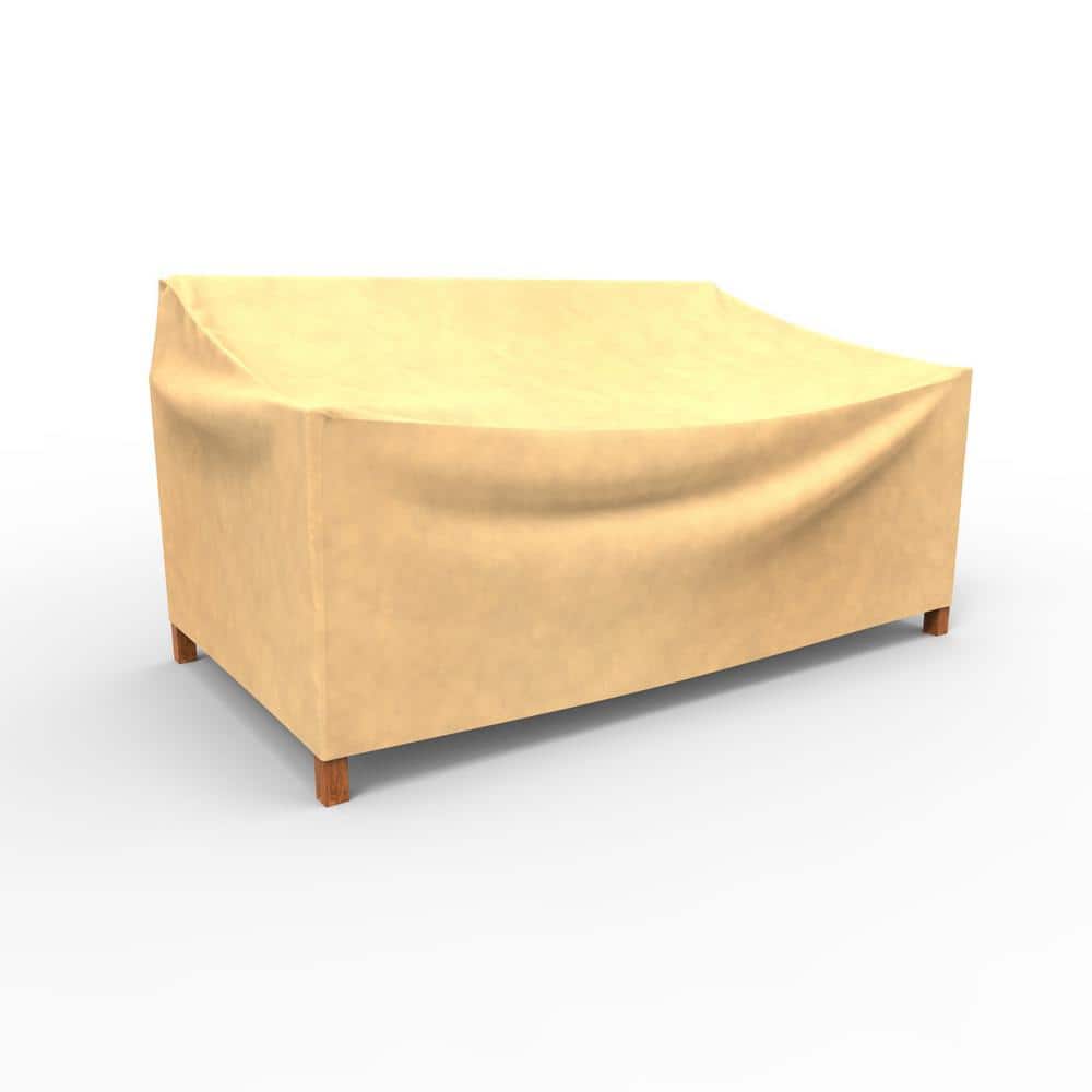 Medium Beige Waterproof UV-Resistant Patio Loveseat Cover