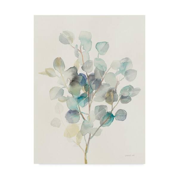 Trademark Fine Art 19 in. x 14 in. "Eucalyptus III" by Danhui Nai Printed Canvas Wall Art