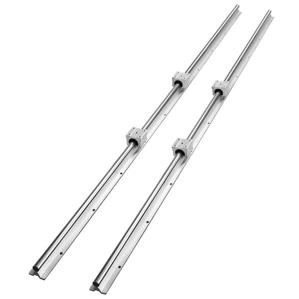 VEVOR Linear Motion Set SBR20 1500mm Comes with Two 59 in./1500 mm SBR20 Rails and Four SBR20UU Blocks Ideal