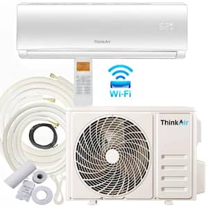 36,000 BTU 17 SEER2, 230-Volt, 1800 sq. ft. Inverter Wi-Fi Ductless Mini Split AC with Heat Pump, 3 Ton, 16 ft. Lineset