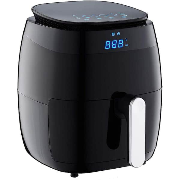 Air Fryer, PARIS RHÔNE 5.3 QT with Viewing Window & Ceramic Coated  Non-Stick Basket, Large Air Fryer Oven with 8-in-1 Functions One Touch  Control, NO