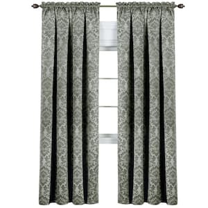 Sutton 52 in. W x 63 in. L Polyester Blackout Window Panel in Sage