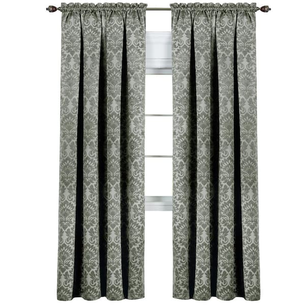 ACHIM Sutton 52 in. W x 63 in. L Polyester Blackout Window Panel in Sage