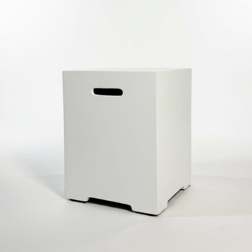 Edna 16 in. Ancient White Propane Tank Cover, 20 LB Outdoor Tank Storage Hideaway Table price history on PriceWatchPro