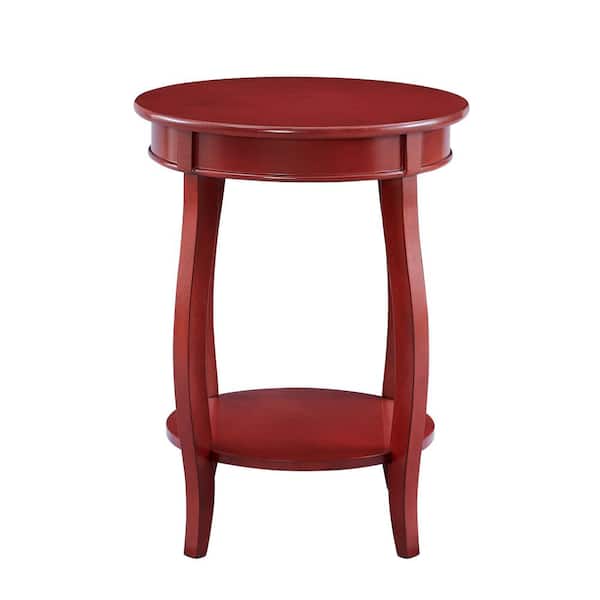 Powell Company Red Round Table With, Red Round Table