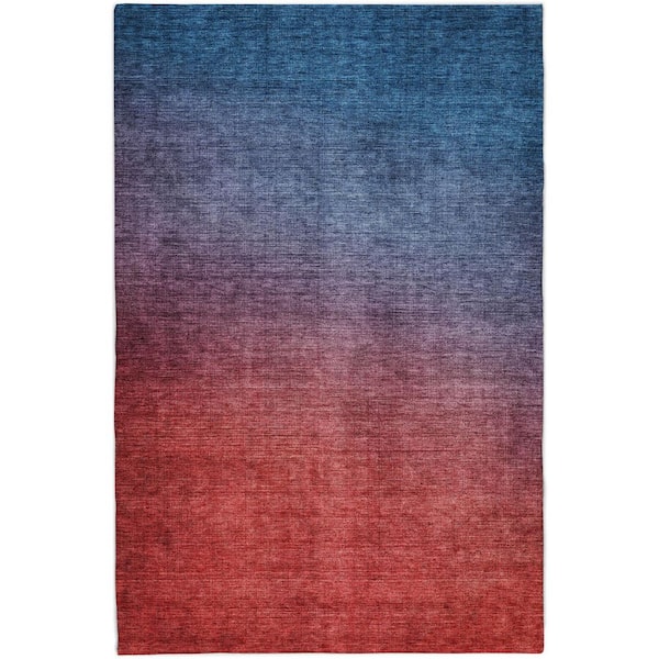 Dream Shag Premium Machine Washable Abstract ADS587 Navy 9 ft. x 12 ft. Area Rug