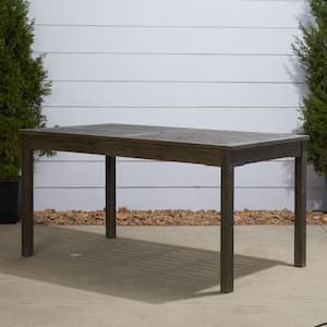 Renaissance 59 in. x 31 in. Hand-Scraped Acacia Patio Dining Table