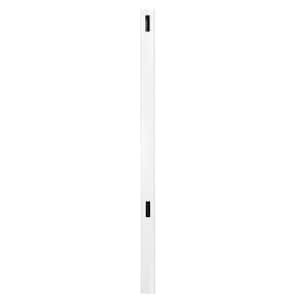 Pro Series 5 in. x 5 in. x 84 in. White Vinyl Woodbridge Routed End Fence Post