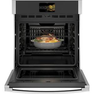 27 in. Smart Single Electric Wall Oven with Convection and Self Clean in Stainless Steel