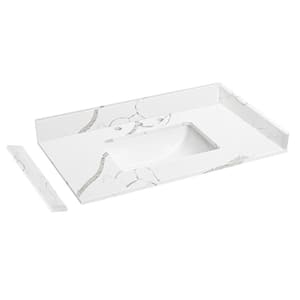 YASINU 36 in. W x 22 in. D Engineered Stone Composite Vanity Top YASINU 36 in. W x 22 in. D Engineered Stone Composite Vanity Top