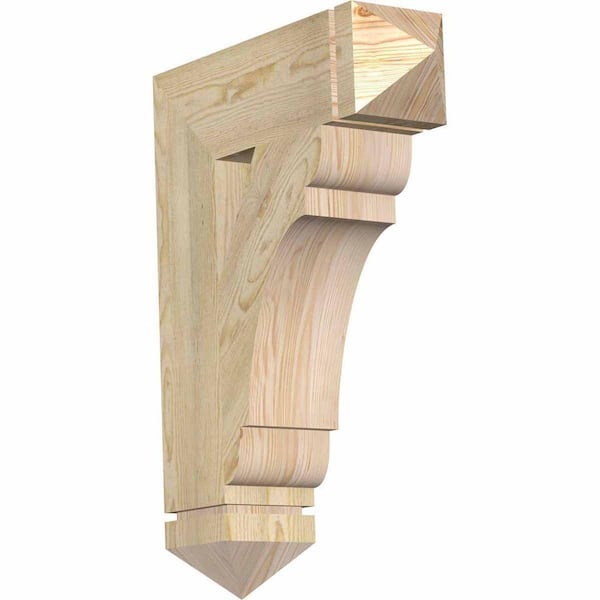 Ekena Millwork 6 in. x 30 in. x 22 in. Douglas Fir Olympic Arts and Crafts Rough Sawn Bracket