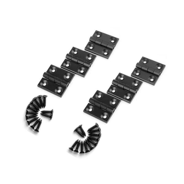 LUBANN 63 in. Black Bi-Fold Top Mount Sliding Door Track and