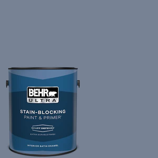 BEHR ULTRA 1 gal. #PPU15-07 Tranquil Pond Extra Durable Satin Enamel Interior Paint & Primer