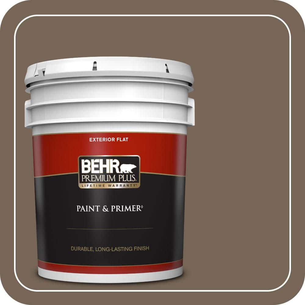 5 gal. #N220-6 Landmark Brown Flat Exterior Paint & Primer price history on PriceWatchPro