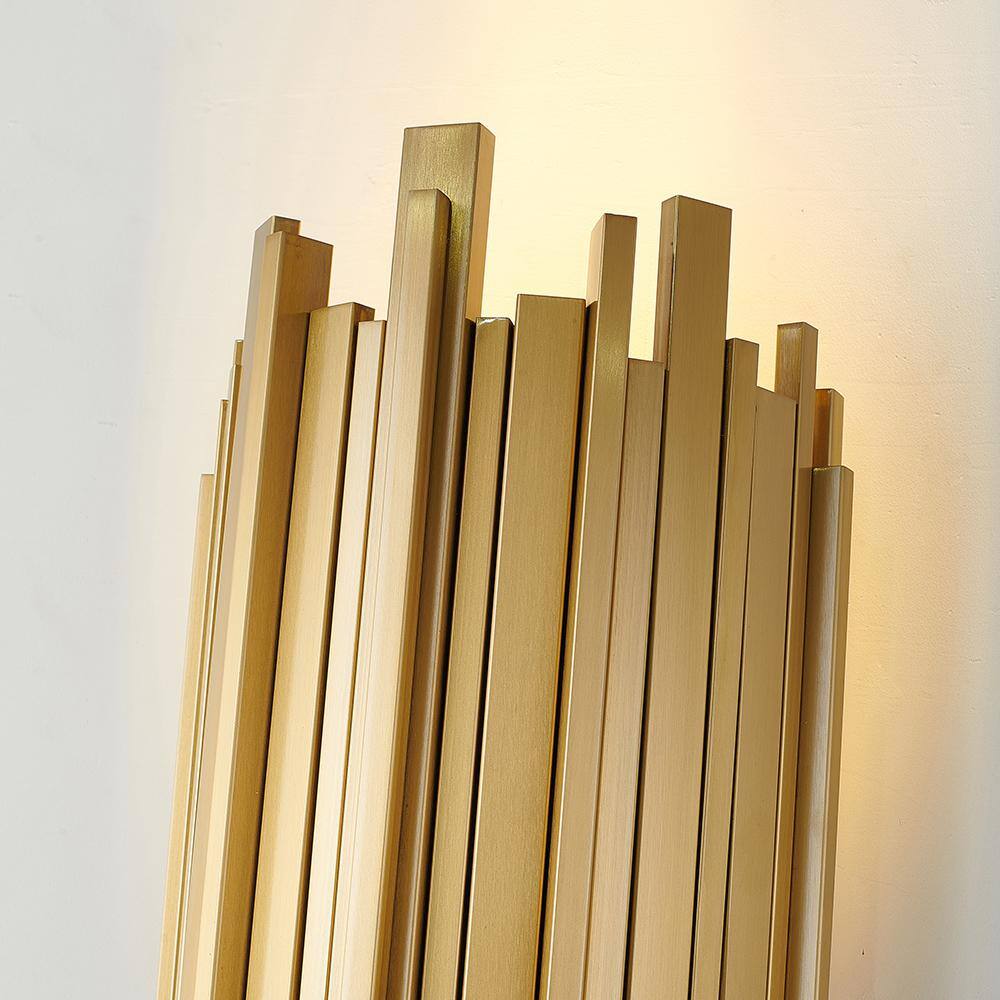 Elegant Gold Stainless Steel Dimmable Wall Sconce