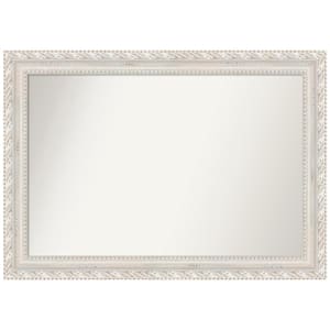 Opera Off White 41.5 in. x 29.5 in. Non-Beveled Traditional Rectangle Wood Framed Bathroom Wall Mirror in White