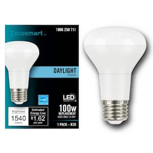 100-Watt Equivalent R20 CEC Dimmable LED Light Bulb in Daylight 5000K (1-Bulb)