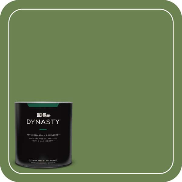BEHR DYNASTY 1 qt. #430D-6 Happy Camper Semi-Gloss Enamel Interior Stain-Blocking Paint and Primer