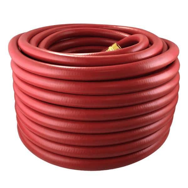 Fevone Garden Hose 100 ft x 5/8, Heavy Duty Water Hose, Flexible and  Lightweight, Hybrid Hose Kink Free, Easy to Coil, Solid Aluminum Fittings -  No