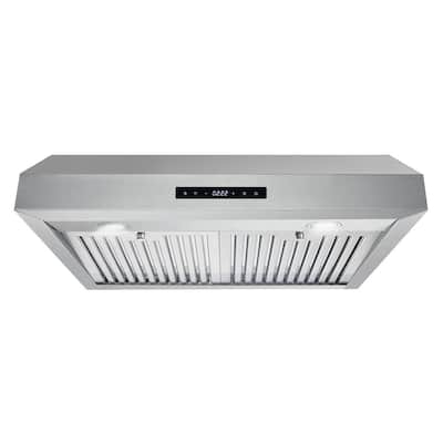 Range Hood 30 inch Under Cabinet with 800CFM, EVERKICH, Stainless