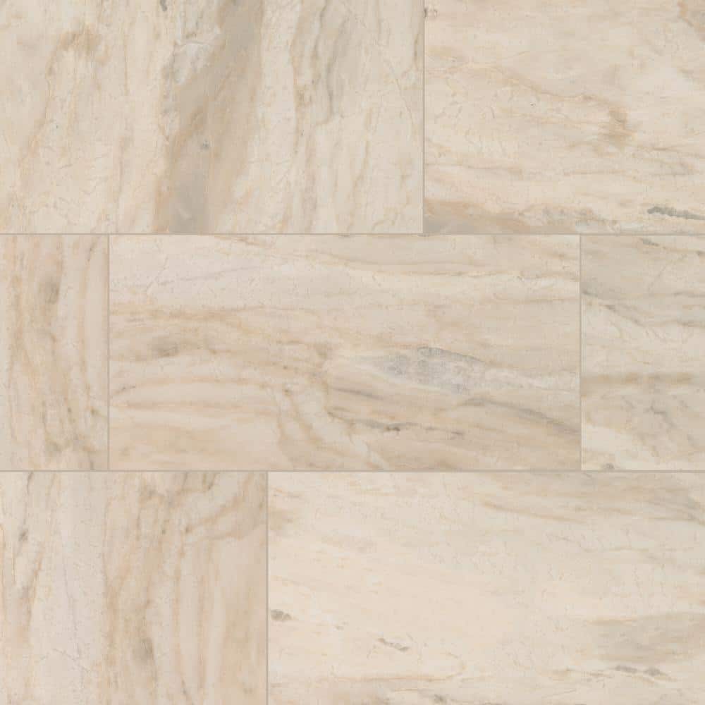 St. Clamont Ivory Marble 5 in. x 5 in. Glazed Porcelain Floor and Wall Tile Sample price history on PriceWatchPro
