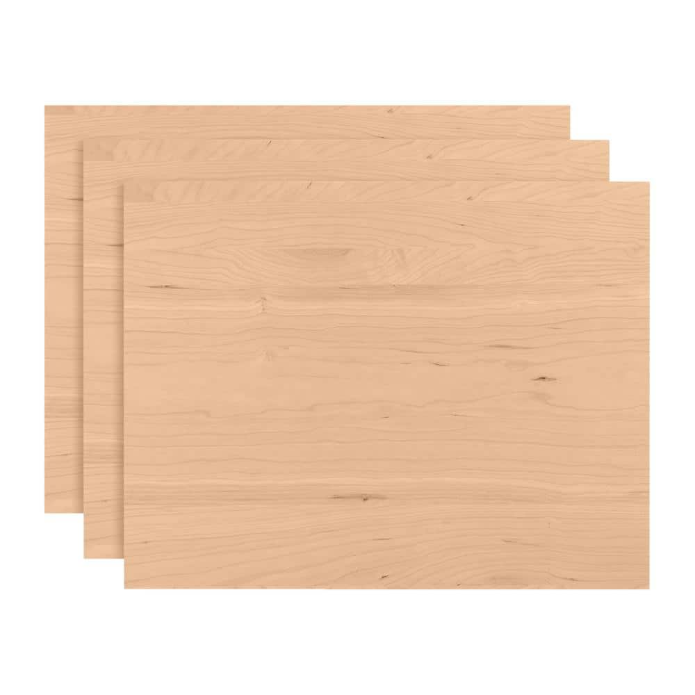 Walnut Hollow 3/4 in. x 16 in. x 20 in. Edge-Glued Cherry Hardwood Boards (3-Pack)