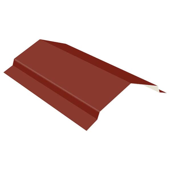 Gibraltar Building Products 10 ft. 29-Gauge Galvalume Steel RC2 Ridge Cap Flashing in Red